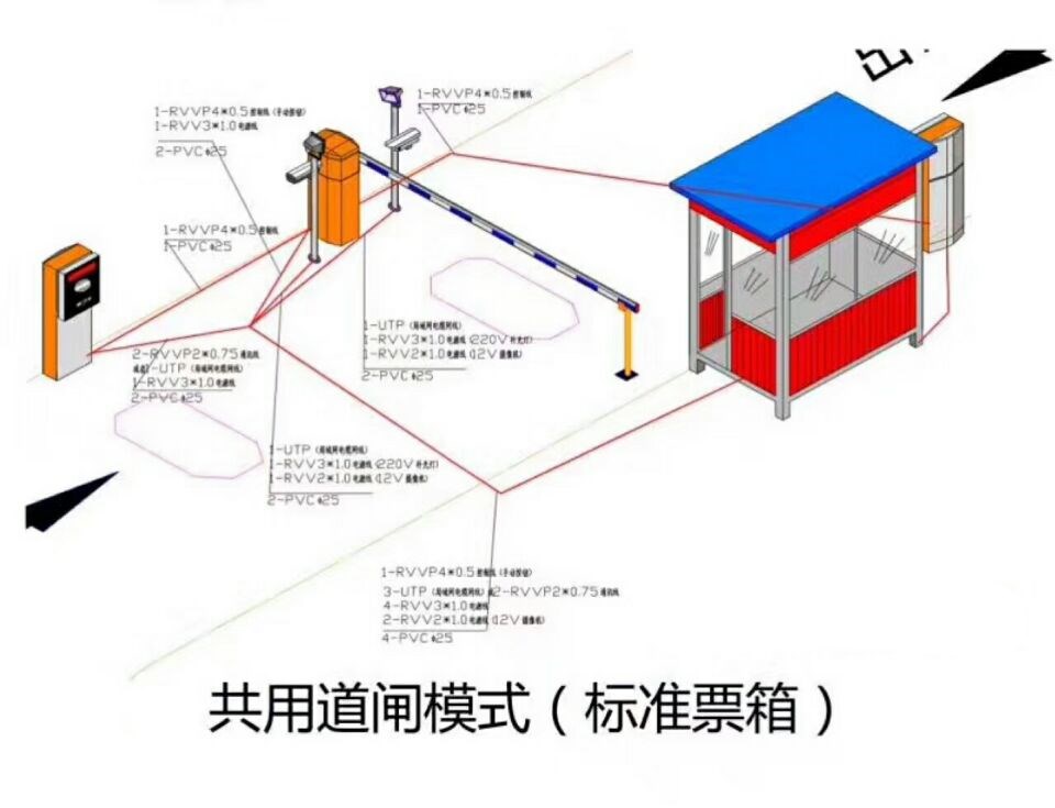 阆中市单通道模式停车系统